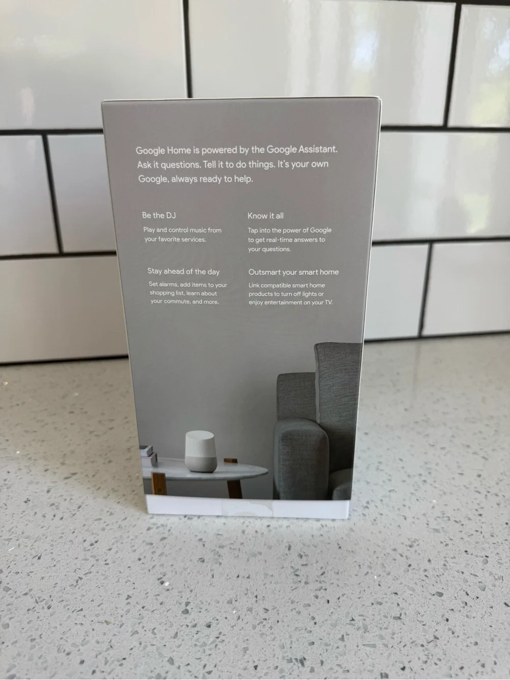 Google Home Voice-Activated Smart Speaker – White – Google Assistant EUC